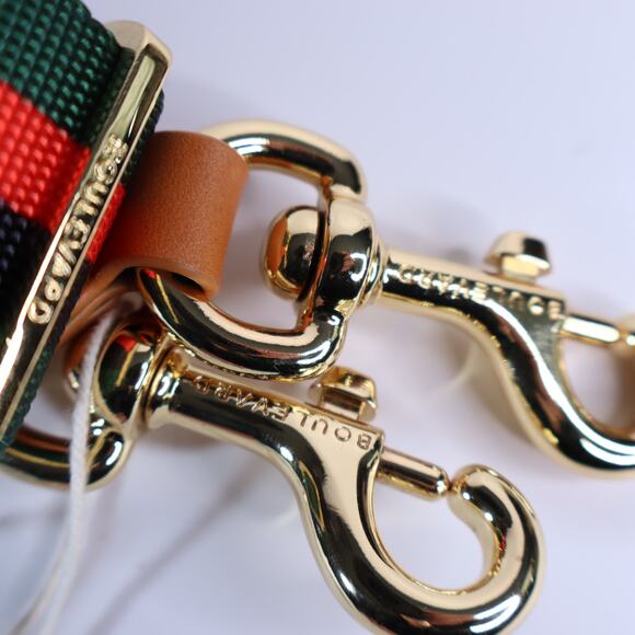 BOULEVARD NWT Kris Crossbody Bag Strap Berlin Green Red Adjustable Nylon - Picture 3 of 6